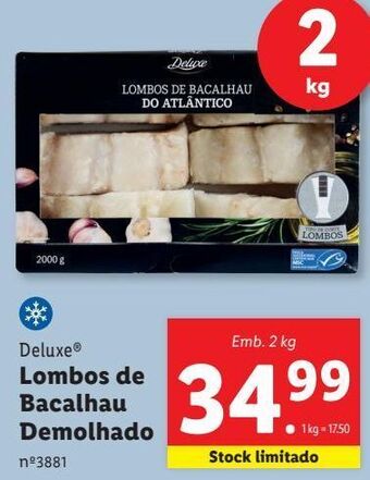 Lidl Bacalhau deluxe promoção