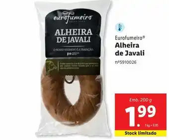 Lidl Alheira eurofumeiro promoção