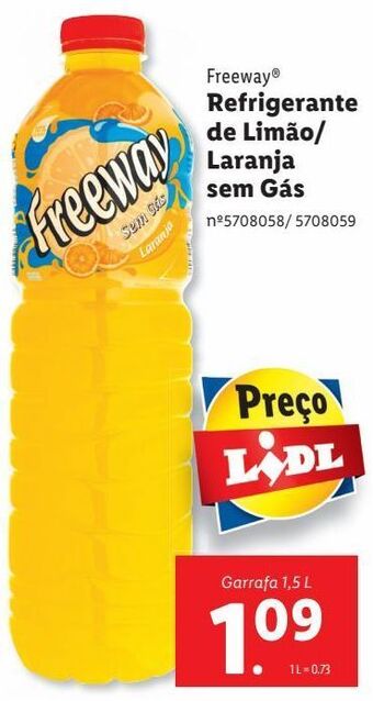 Lidl Refrigerante sem gás promoção
