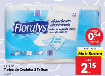 Papel toalha floralys