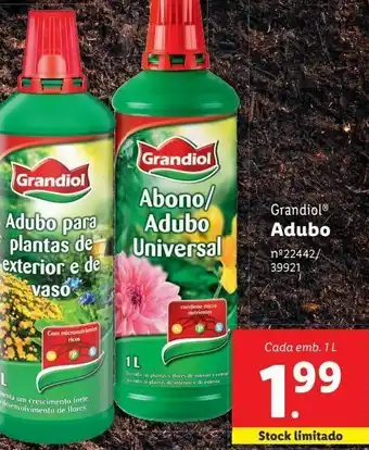 Lidl Adubo promoção