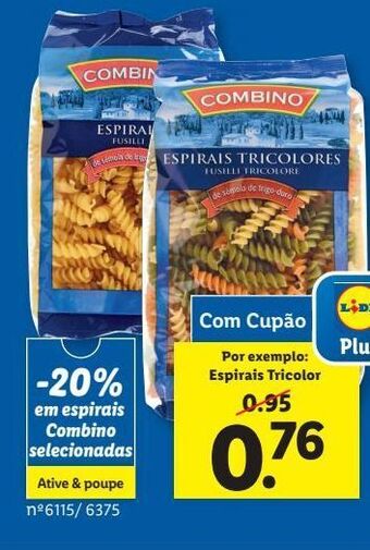 Lidl Macarrão combino promoção