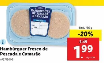Lidl Hambúrgueres de atum promoção