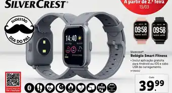 Lidl Relógio cardio silvercrest promoção