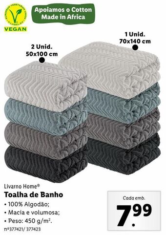 Lidl Toalha promoção