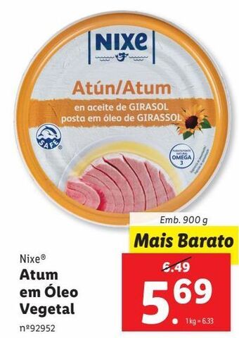 Lidl Atum em óleo vegetal promoção