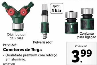Lidl Conector de mangueira parkside promoção