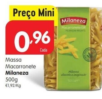 Minipreço Macarrão milaneza promoção