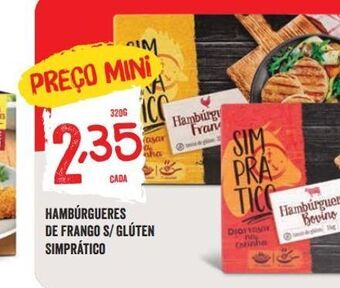 Minipreço Hambúrguer promoção