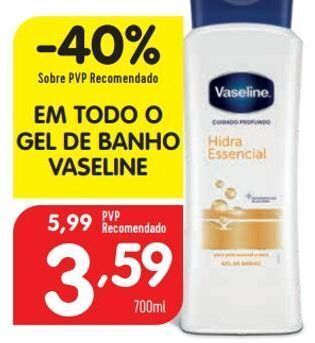 Minipreço Gel de banho vaseline promoção