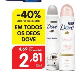 Minipreço Desodorizante dove promoção