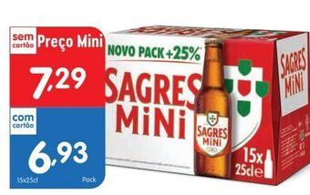 Minipreço Cerveja sagres mini promoção