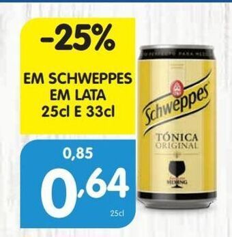 Minipreço Água tônica schweppes promoção