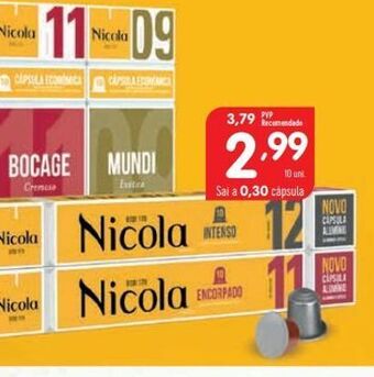 Minipreço Cápsulas de café nicola promoção