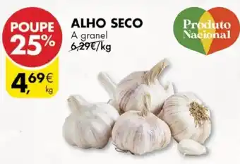 Pingo Doce Alho Seco 1kg promoção