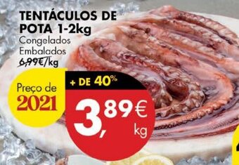 Pingo Doce Tentáculos de Pota 1-2kg promoção