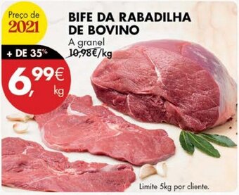 Pingo Doce Bife da Rabadilha de Bovino 1kg promoção