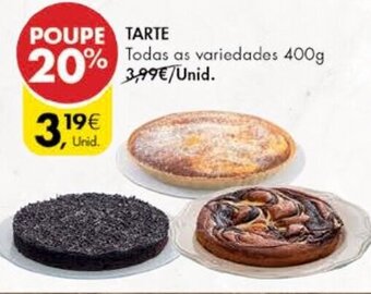 Pingo Doce Tarte 400g promoção
