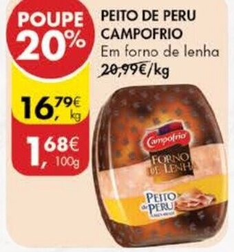 Pingo Doce Peito de Peru Campofrio 100g promoção