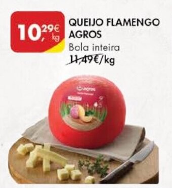 Pingo Doce Queijo Flamengo Agros 1kg promoção