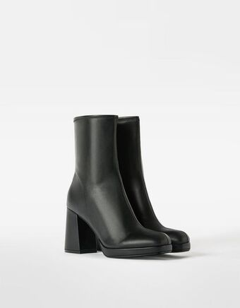 Bershka Botins tacão mini plataforma justos. promoção