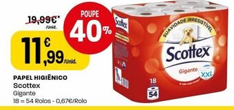 Intermarché Papel higiênico scottex promoção