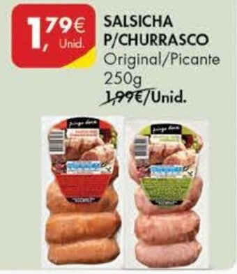 Pingo Doce Salsicha p/ Churrasco 250g promoção