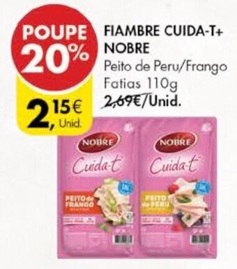 Pingo Doce Fiambre Cuida T+ Nobre 110g promoção