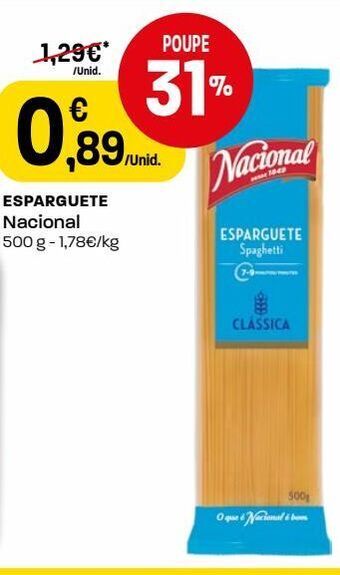 Intermarché Esparguete promoção