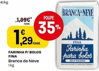 Farinha branca de neve
