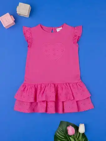 Prénatal Camisola de fúcsia e vestido sangallo para bebés - prénatal promoção