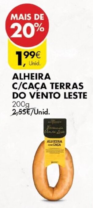 Pingo Doce Alheira c/ Caça Terras Do Vento Leste 200g promoção