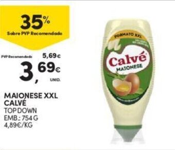 Continente Maionese XXL Calvé 754g promoção