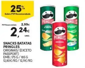 Continente Snacks Batatas Pringles promoção