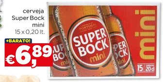 Bolama Cerveja Super Bock mini 15x0.20lt promoção