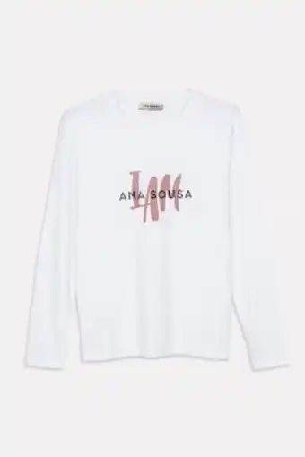 Camisola em algodão estampada