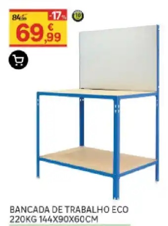 Bancada de Trabalho Eco 220kg 144x90x60cm