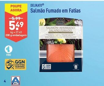 ALDI Salmão fumado promoção
