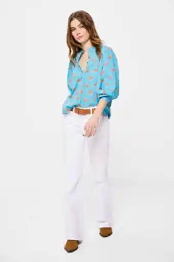 Blusa estampada costura