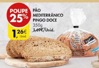 Pingo Doce Pão Mediterrânico Pingo Doce promoção