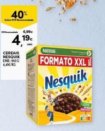 Continente Bom dia Cereais nesquik promoção