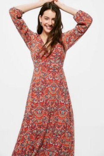 Springfield Vestido comprido estampado étnico promoção