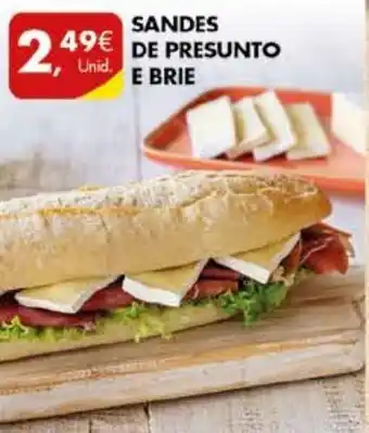 Pingo Doce Sandes de Presunto e Brie promoção
