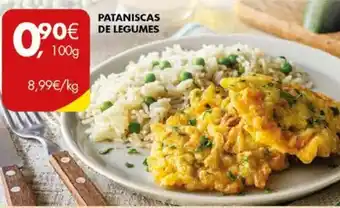 Pingo Doce Pataniscas de Legumes 100g promoção