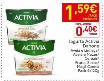 Recheio Iogurte activia promoção
