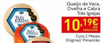 Recheio Queijos três igrejas promoção