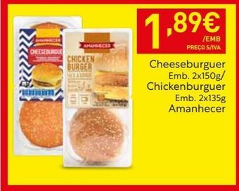 Recheio Hambúrguer amanhecer promoção