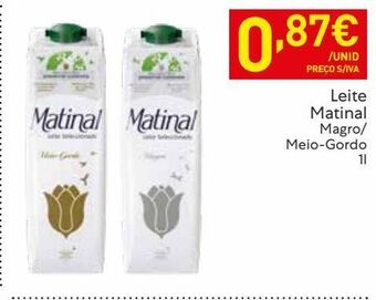 Recheio Leite matinal promoção