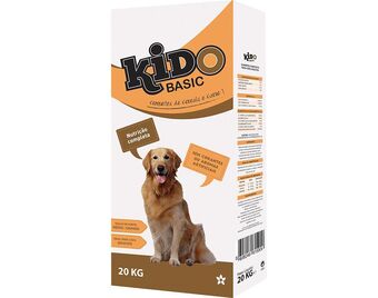 Auchan Ração cão kido basic 20kg promoção