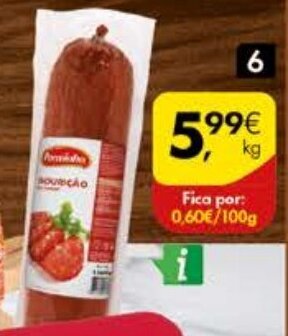 Pingo Doce Chourição Porminho promoção